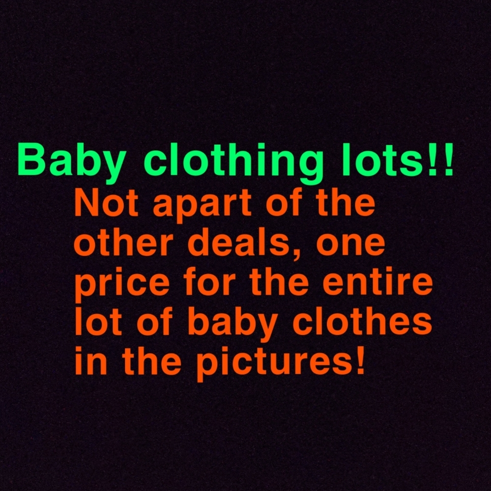 Baby/kid clothing lots
